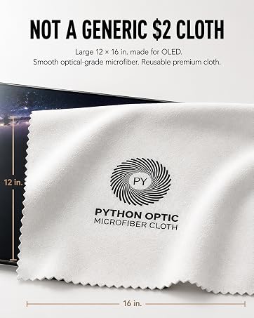 the large python microfiber cloth and its dimensions