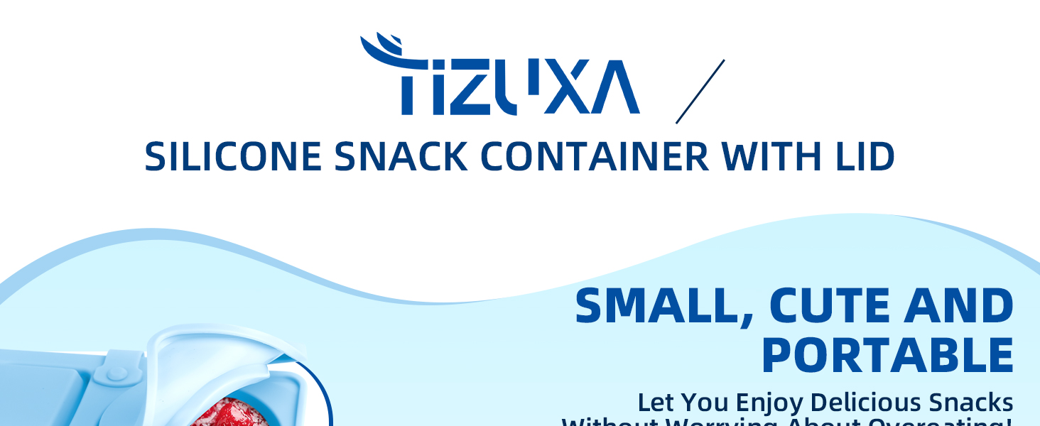 3 Pack Silicone Reusable Snack Containers with Lids, Double Compartment Snackle Box Containers