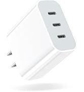 USB C Charger, Amoner 35W 3-Port iPhone Fast Charger Block, iPhone Cube Adapter with PD 3.0 Power...