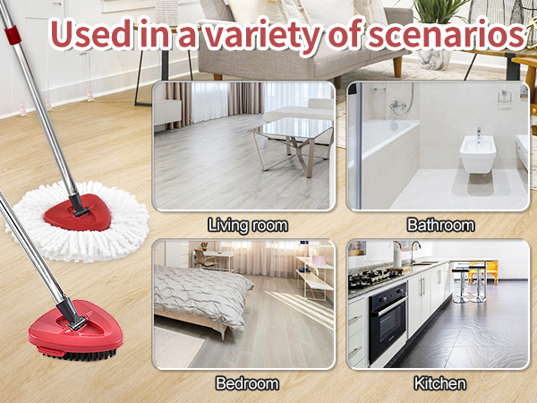 Mop Replace Heads and Scrubber Mop Head for Clean Kitchen,Bath Tub,Living Room