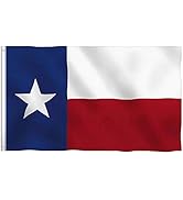 Texas State Flag with Brass Grommets Lone Star Flags Thick Fabric Double Stitched Outdoor / Indoo...