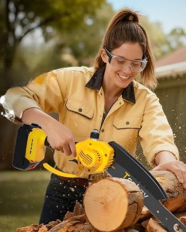 Mini Electric Chainsaw Cordless, 8 Inch&6 Inch Portable Chain Saw for Makita 18V Battery