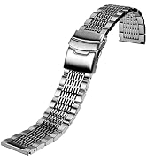 Juntan Stainless Steel Watch Band Quick Release, 18mm 20mm 22mm 24mm Metal Watch Bands Straps for...