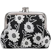 Sanxiner Cute Floral Buckle Coin Purses Vintage Pouch Kiss-lock Change Purse Wallets…