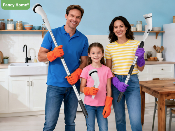 shower brush for cleaning shower scrubber with long handle bathroom cleaning brush
