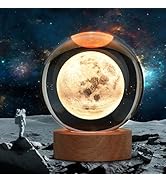 Large Crystal Ball 3D Moon Lamp Balkwan, Crystal Lamp 16 Color Changing Night Light with Remote C...