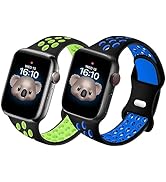 NewJourney Compatible with Kids Apple Watch Band 38/40/41mm & 42/44/45mm for Boys Girls, Breathab...