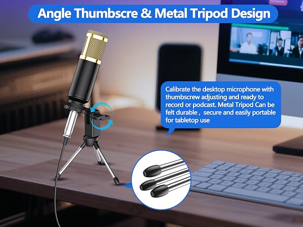 Angle Thumbscre & Metal Tripod Design