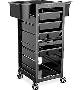TASALON Professional Salon Trolley Cart, Hair Salon Equipment for Salon Station, Space Saving Sal...
