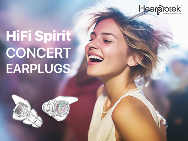 Hearprotek Hi-Fi Spirit Concert Ear Plugs tinnitus relief for ringing ears gifts for men
