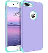 BENTOBEN iPhone 8 Plus Case, iPhone 7 Plus Case, 2 in 1 Slim Hybrid Shockproof Hard PC Bumper Rug...
