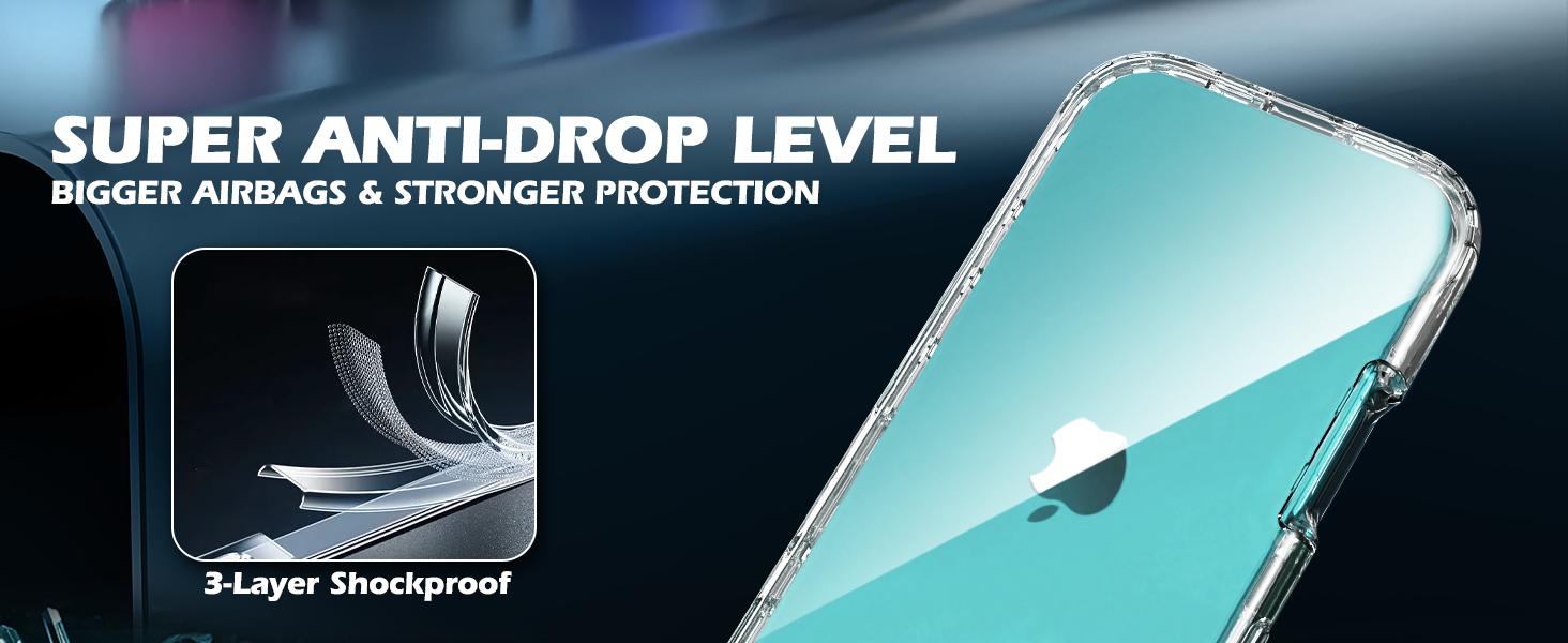 IDweel Hybrid 2 in 1 Durable Crystal Clear Case