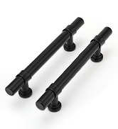 black cabinet pulls
