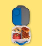 b.box Mini Lunch Box for Kids: Lightweight Bento Box, Lunch Snack Container with 2 Leak Proof Com...