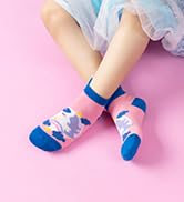 AMENLAN Kids Girls Unicorn Ankle Socks Cute Novelty No Show Cartoon Cotton Socks 6 Pairs
