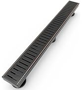 WEBANG 24 Inch Shower Linear Bronze Drain Rectangular Floor Drain with Accessories Capsule Patter...