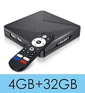 Android 14.0 TV Box 2026, Android Box 4GB RAM 32GB Storage, 4K Tv Box with S905X5M 2.0GHz Quad-co...
