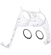 eXtremeRate Clear Decorative Trim Shell Compatible with ps5 Controller, DIY Replacement Clip Shel...