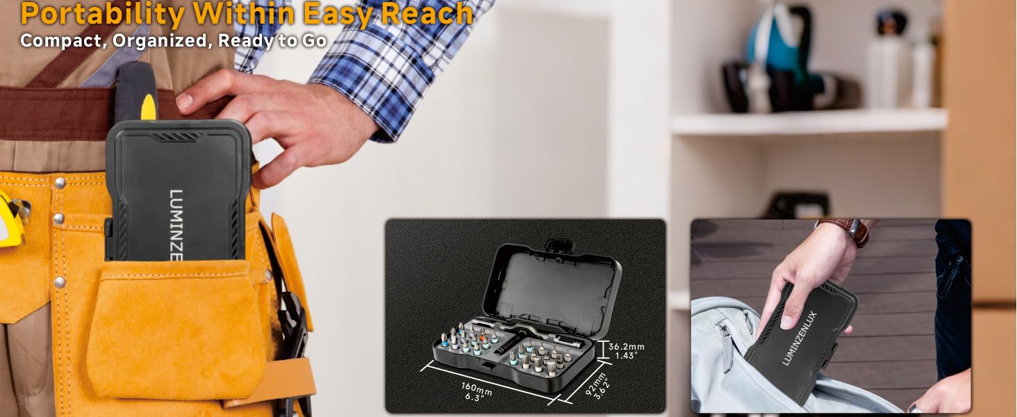24-in-1 Mini Magnetic Ratchet Screwdriver Set