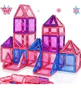 Magnetic Tiles Toys for 3 4 5 6 7 8 Year Old Boy Girls Kids Beginner Set,Magnetic Building Blocks...