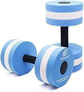 KLOLKUTTA Aquatic Dumbells, 2PCS Water Aerobic Exercise Foam Dumbbell Pool Resistance,Water Aqua ...