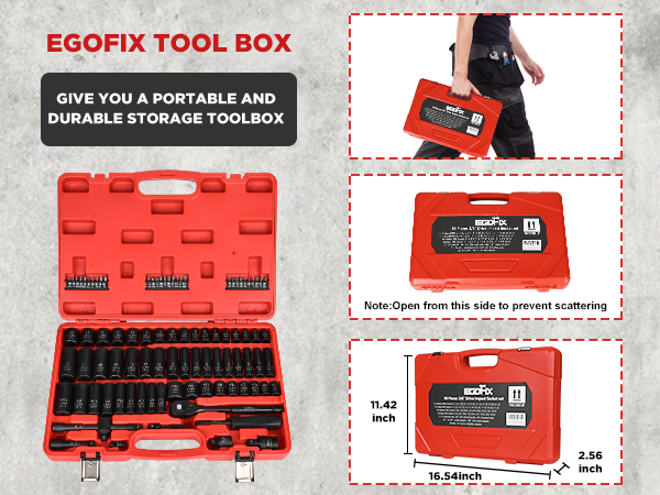 3/8 impact socket set 90 PCS box