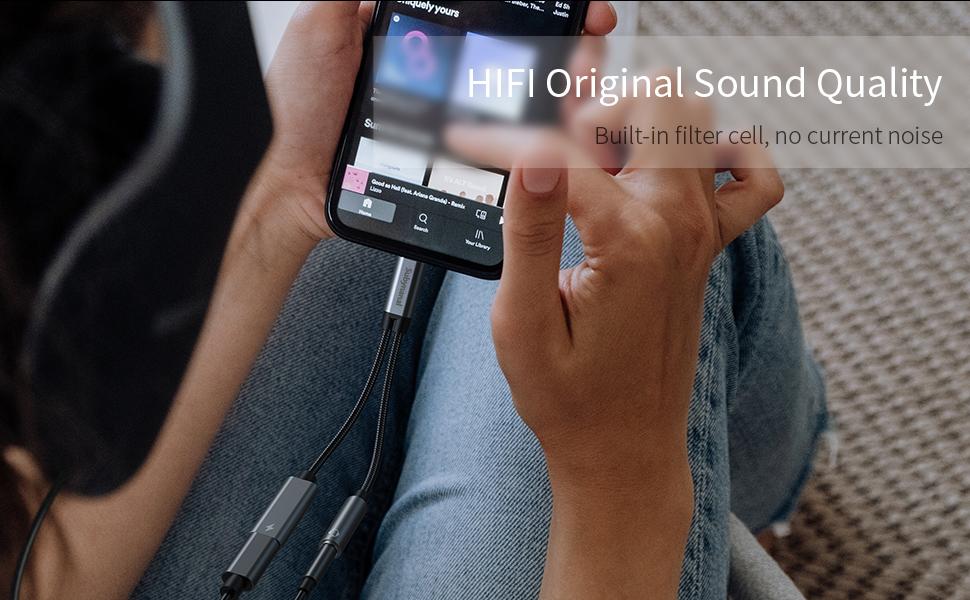 2 in 1 USB C to 3.5mm adapter