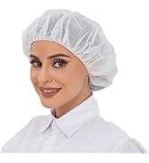 ZMDREAM Hair Nets Food Service Disposable Bouffant Cap Extra Large 24-Inch Latex Free Pack of 100...