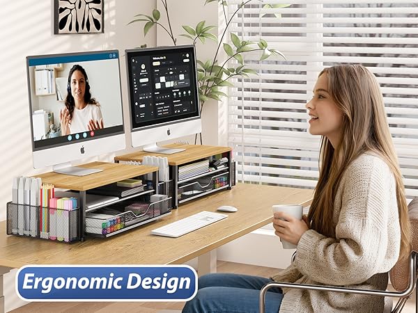 monitor stand for desk organizers and accessories computer stand riser office organization desktop