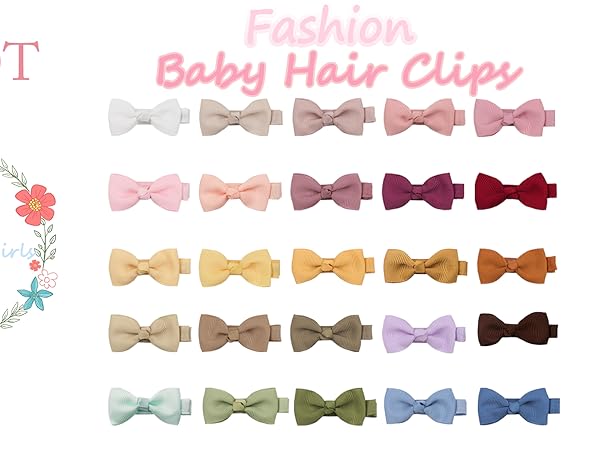 Hair Bow Clips for Baby Girls