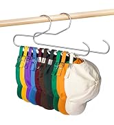 Hat Storage Organizer for Baseball Caps, Lomrsiul Non Slip PVC Coating Hat Rack Hangers for Close...