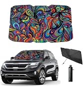 Coricha Windshield Sun Shade Car Brella Shield 57 * 31" Umbrella Sunshade for Front Window Sun Vi...