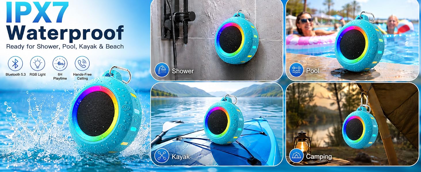 bluetooth shower speaker,