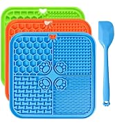 Lick Mat for Dogs, Dog Lick Mat with Suction Cups Dog Food Mats and Slow Feeder Cat Bowl for Dogs...