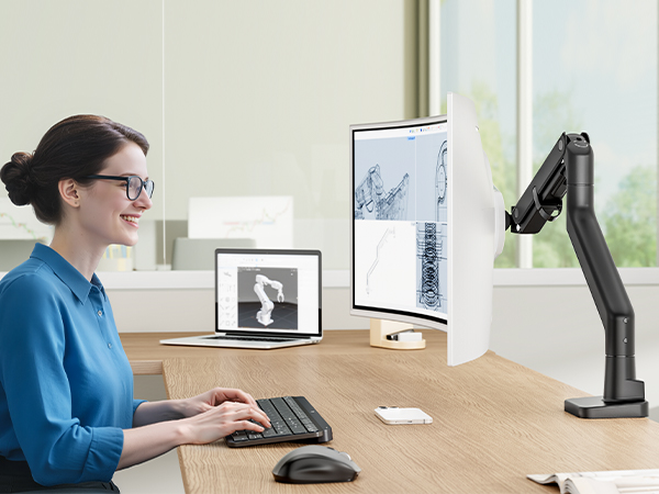 height adjustable monitor stand