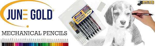 June Gold Colored Mechanical Pencils