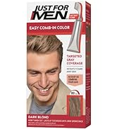 Just For Men Easy Comb-In Color Mens Hair Dye, Easy No Mix Application with Comb Applicator - Dar...