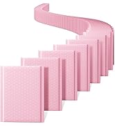 METRONIC Bubble Mailers 6x10 Inch 100 Pack Light Pink Bubble Mailer Usable Size 6x9" Waterproof P...