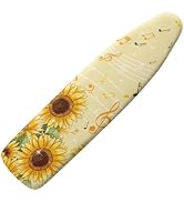 doginthehole Sunflower Ironing Board Cover with Elastic Edge Table Top Xmas Decoration Heavy Duty...