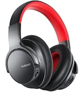 AUSDOM Active Noise Cancelling Headphones, Wireless Over Ear Bluetooth Headphones with Deep Bass,...