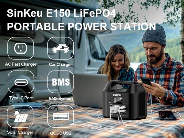 SinKeu Reliable and Robust LiFePO4 (LFP) Battery 122.8Wh 150W