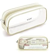 KALIDI Grid Mesh Pencil Case Pen Bag Clear Case Marker Pouch Multifonction Organizer Box Transpar...