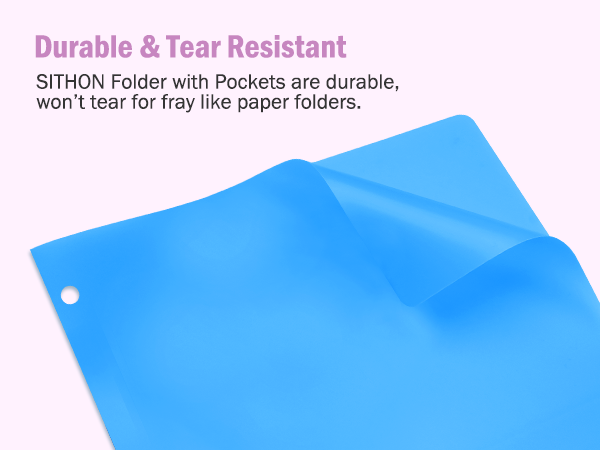 Tear Resistant Folder for 8.5x11 inch Letter Size