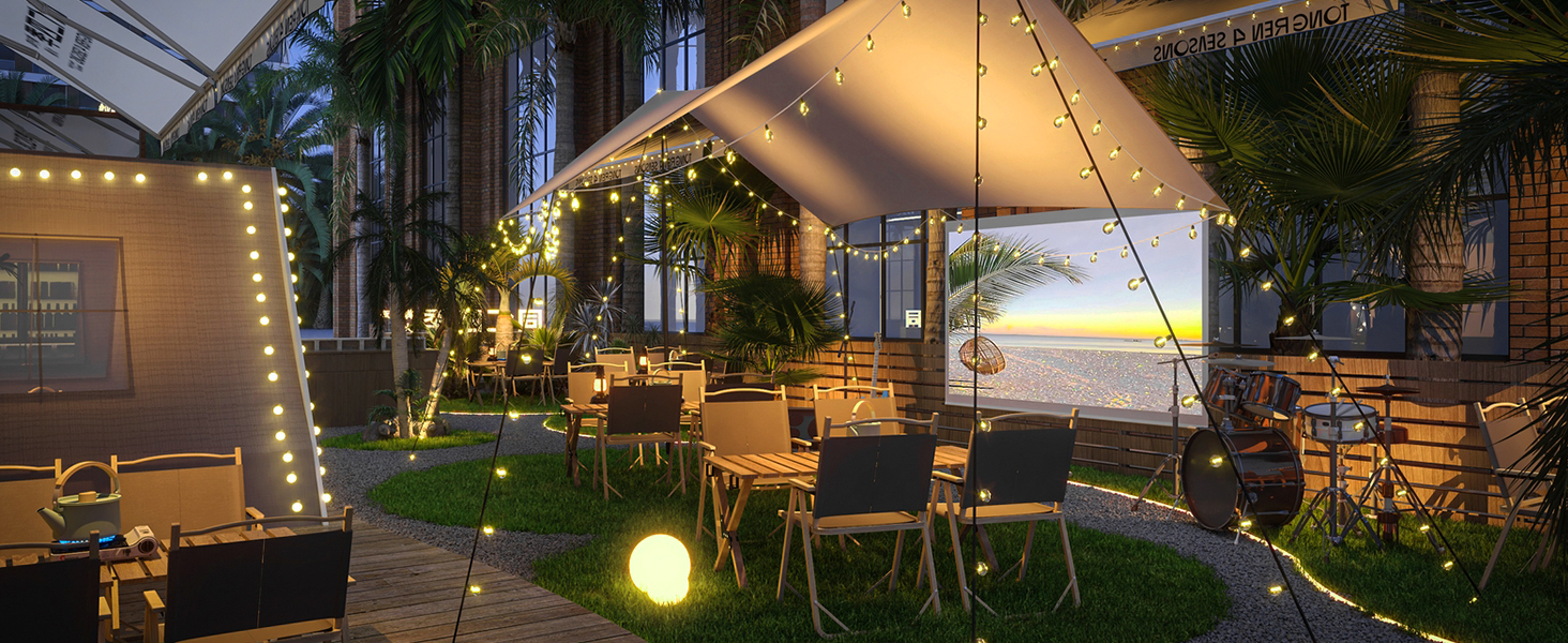 solar globe string lights