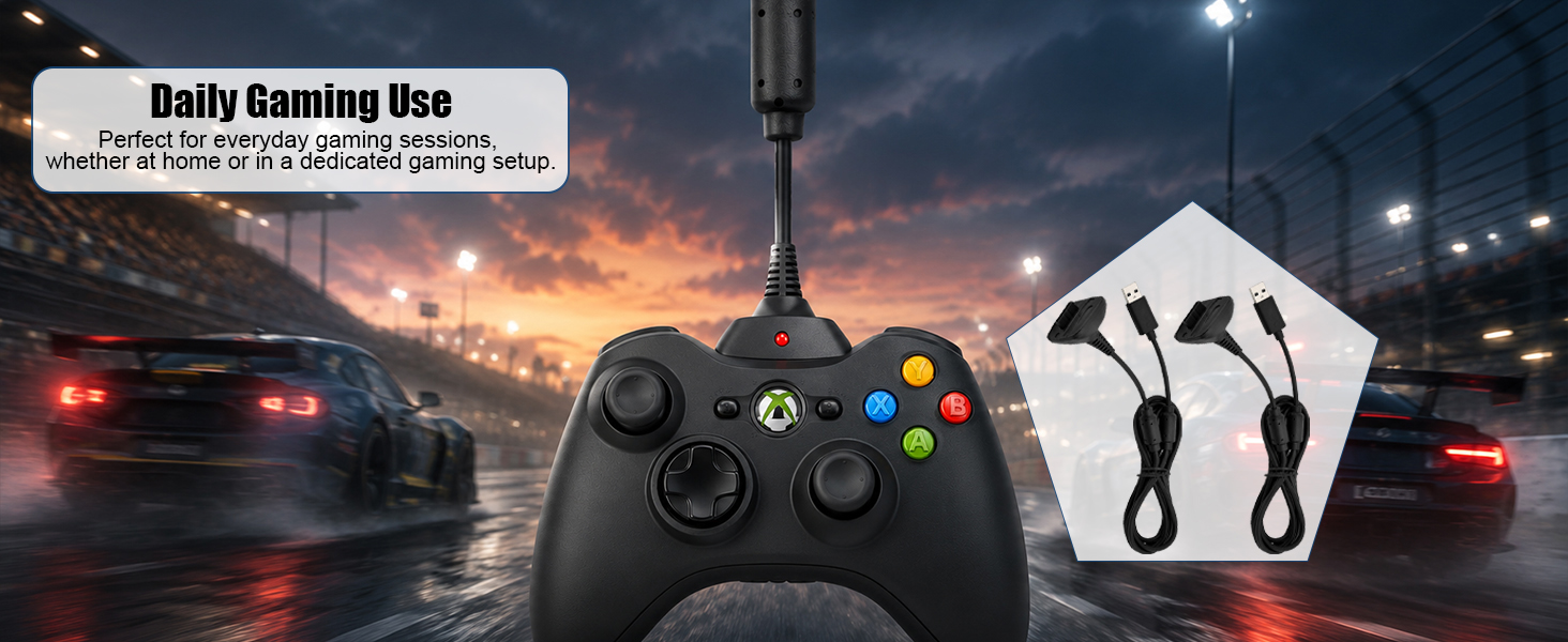 Xbox 360 gamepad USB cable,Xbox controller play and charge cable,game controller USB cable