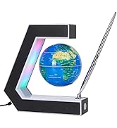 Magnetic Levitation Floating World Earth Globe Lamps With Pen, Cool Office Desk Decor Stuff For M...