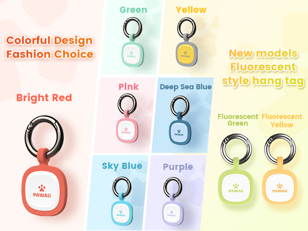 Pawaii Code Pet ID Tag, Silent Silicone Dog ID Tag, Modifiable Pet Online Profile