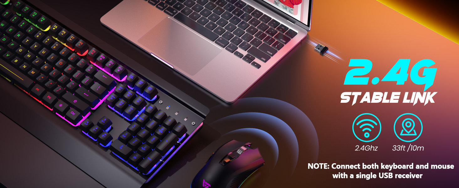 gaming keyboard and mouse wireless
