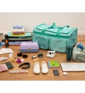 dance bag with garment rack seafoam green large capacity rolling duffel duffle