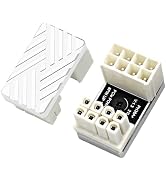WLGQ 180-Degree Angled 8-Pin GPU Power Extension Adapter - Aluminum Alloy Cooling Shell with Ther...